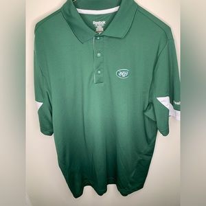 New York Jets Reebok Polo Shirt Size Small